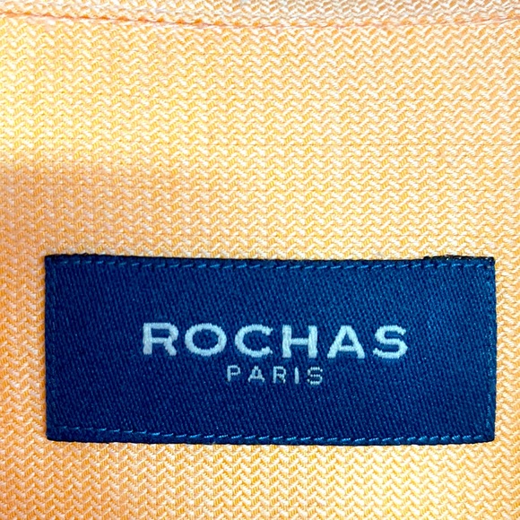 Men’s Rochas Light Peach Dress Shirt 17.5 - Picture 2 of 6